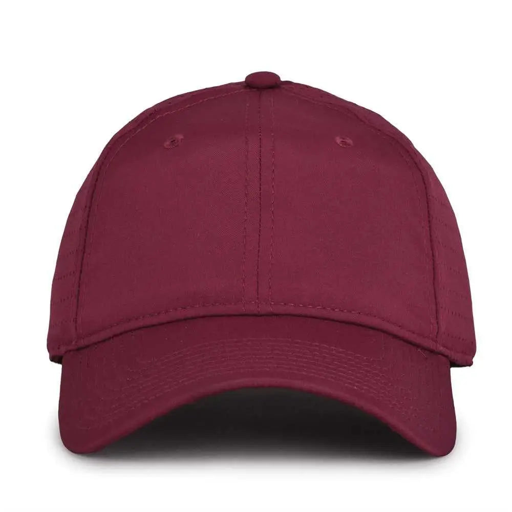 The Game Gb424 Perforated Gamechanger Cap - Dark Maroon