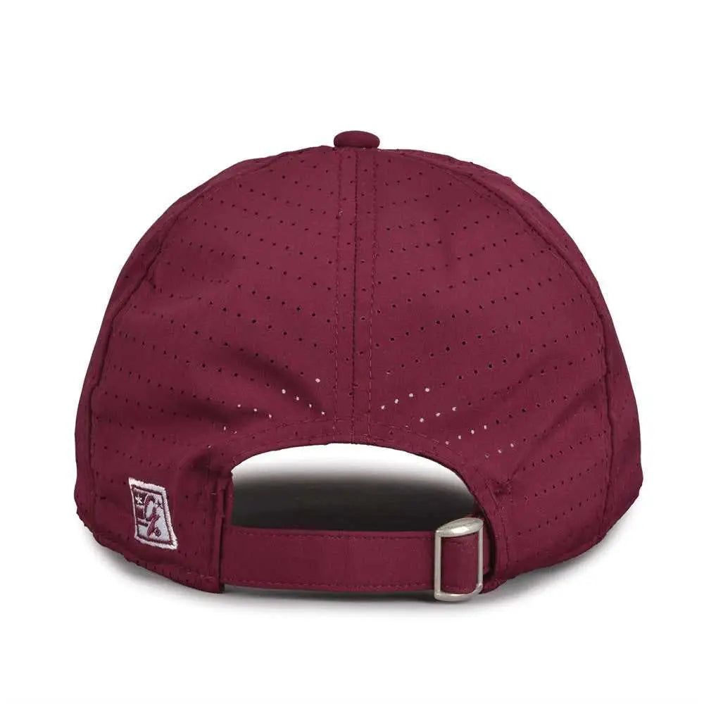 The Game Gb424 Perforated Gamechanger Cap - Dark Maroon