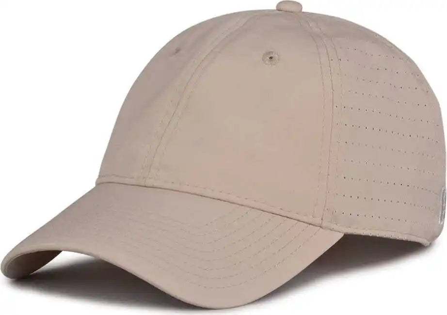 The Game Gb424 Perforated Gamechanger Cap - Stone - Sand / 6 7/8’’ - 7 5/8’’