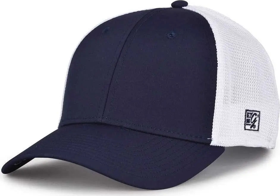 The Game Gb442 Gamechanger Diamond Mesh Cap - Navy White