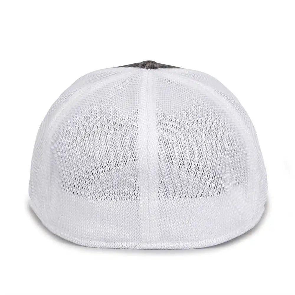 The Game Gb444 Athletic Heather and Diamond Mesh Cap Black