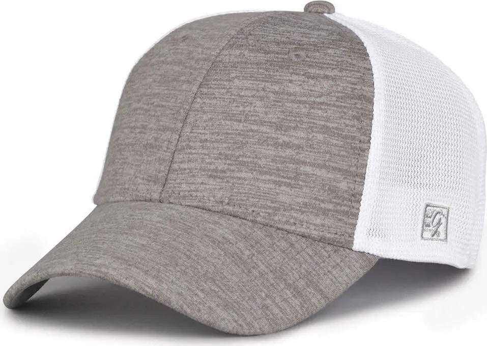 The Game Gb444 Athletic Heather and Diamond Mesh Cap - Gray - 6 3/4’’ - 7 1/4’’