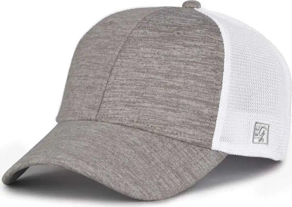 The Game Gb444 Athletic Heather and Diamond Mesh Cap - Gray - 6 3/4’’ - 7 1/4’’