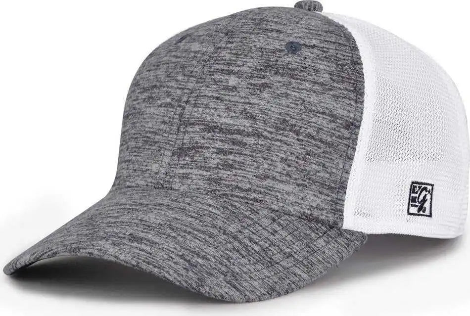 The Game Gb444 Athletic Heather and Diamond Mesh Cap Navy / 6 3/4’’ 7 1/4’’