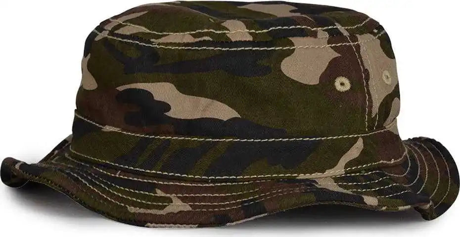 The Game Gb447 Youth Bucket - Camo - Brown / one Size Fits Most