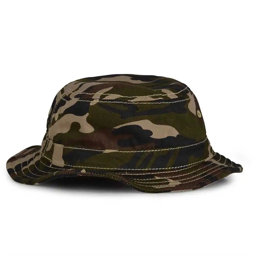 The Game Gb447 Youth Bucket Camo Brown / one Size Fits Most