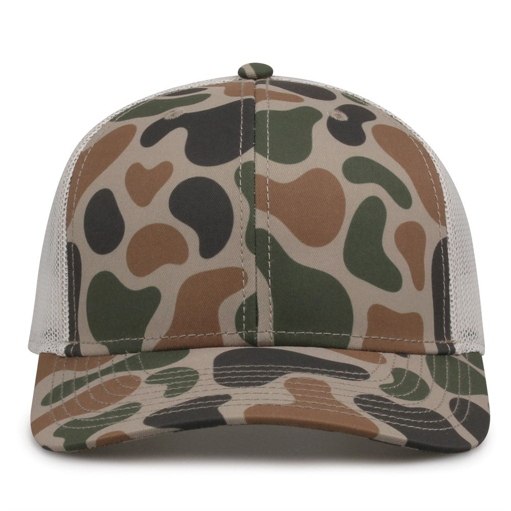 The Game Gb452c Camo Everyday Trucker Cap - Duck