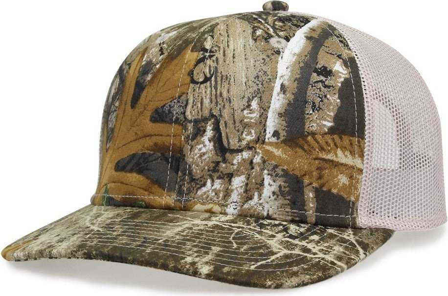 The Game Gb452c Camo Everyday Trucker Cap - Realtree Edge - one Size Fits Most