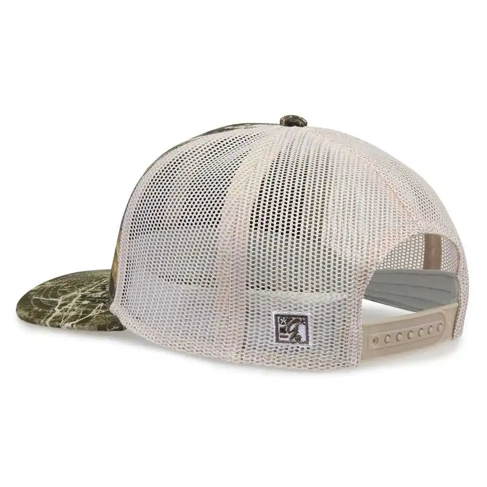 The Game Gb452c Camo Everyday Trucker Cap Realtree Edge / one Size Fits Most