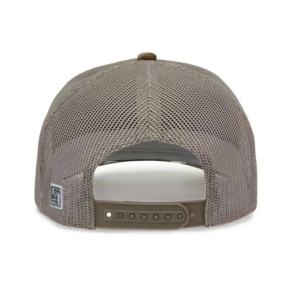 The Game Gb452c Camo Everyday Trucker Cap Woodland / one Size Fits Most