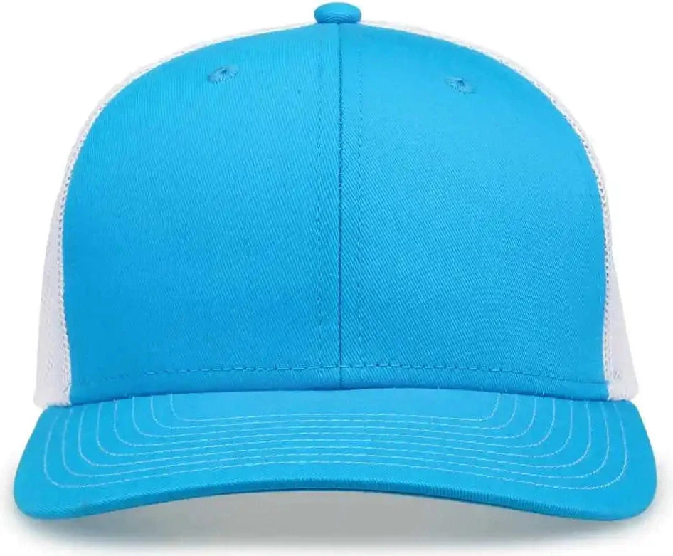 The Game Gb452e Everyday Trucker Cap - Aqua White - 6 7/8’’ - 7 5/8’’