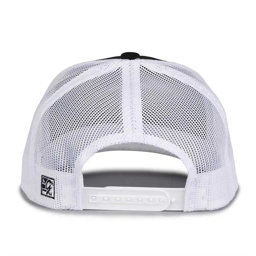The Game Gb452e Everyday Trucker Cap Black Gray White / 6 7/8’’ 7 5/8’’