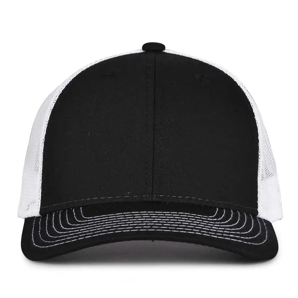 The Game Gb452e Everyday Trucker Cap Black White / 6 7/8’’ 7 5/8’’