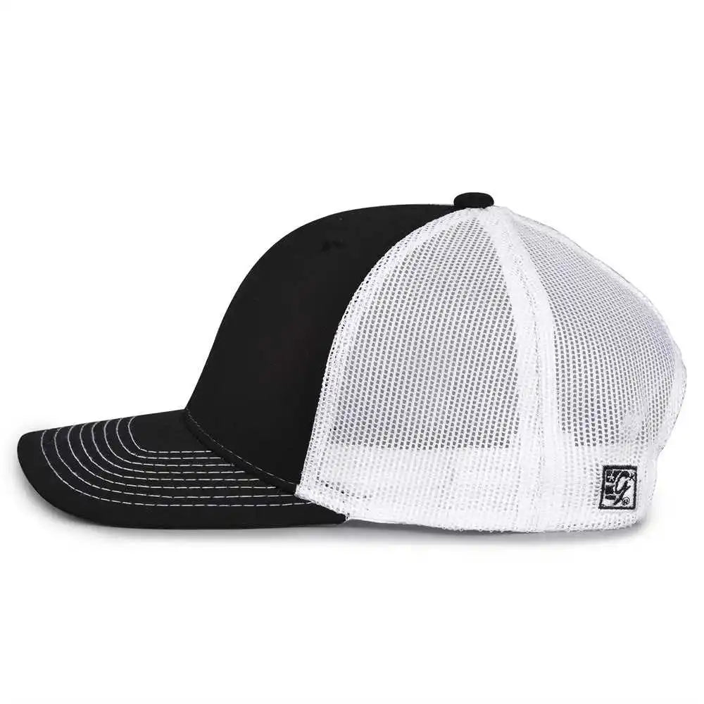 The Game Gb452e Everyday Trucker Cap Black White / 6 7/8’’ 7 5/8’’