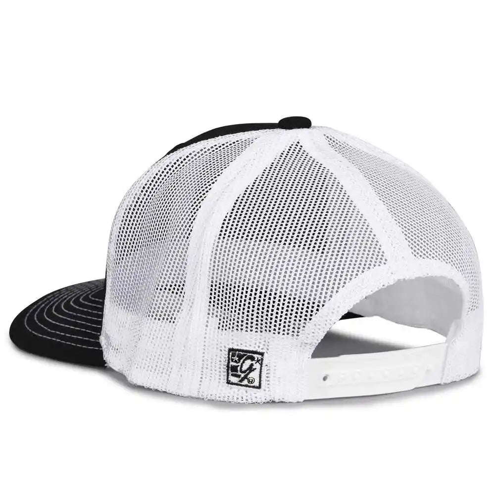 The Game Gb452e Everyday Trucker Cap Black White / 6 7/8’’ 7 5/8’’
