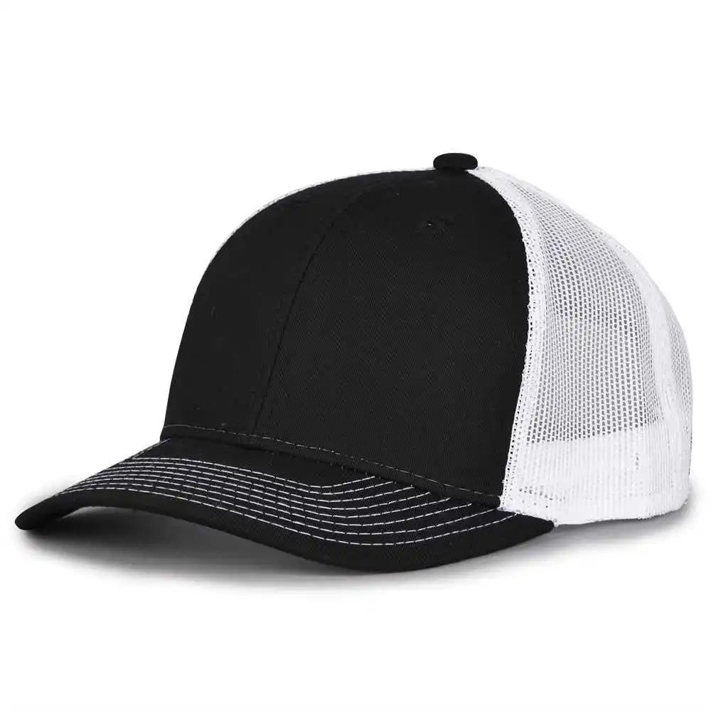 The Game Gb452e Everyday Trucker Cap Black White / 6 7/8’’ 7 5/8’’