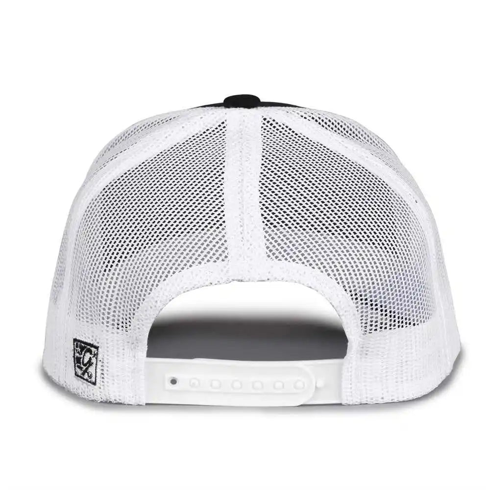 The Game Gb452e Everyday Trucker Cap Black White / 6 7/8’’ 7 5/8’’