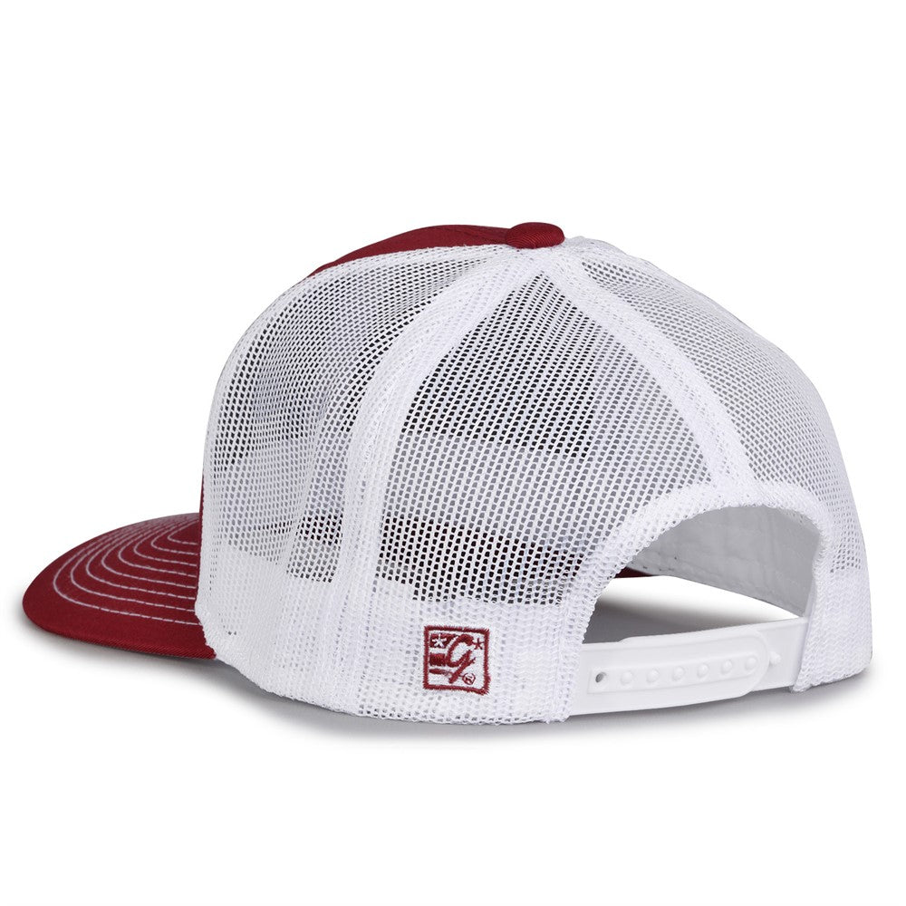 The Game Gb452e Everyday Trucker Cap - Cardinal