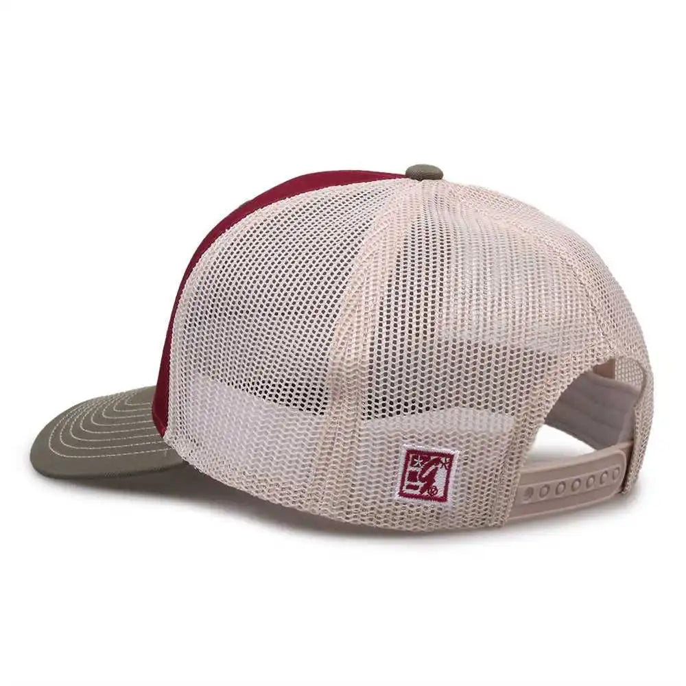 The Game Gb452e Everyday Trucker Cap Cinnamon Olive Stone Maroon Gray / 6 7/8’’ 7 5/8’’