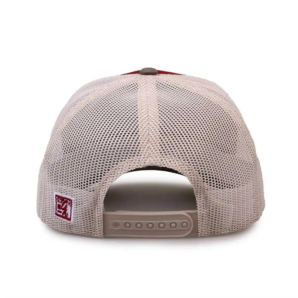 The Game Gb452e Everyday Trucker Cap Cinnamon Olive Stone Maroon Gray / 6 7/8’’ 7 5/8’’