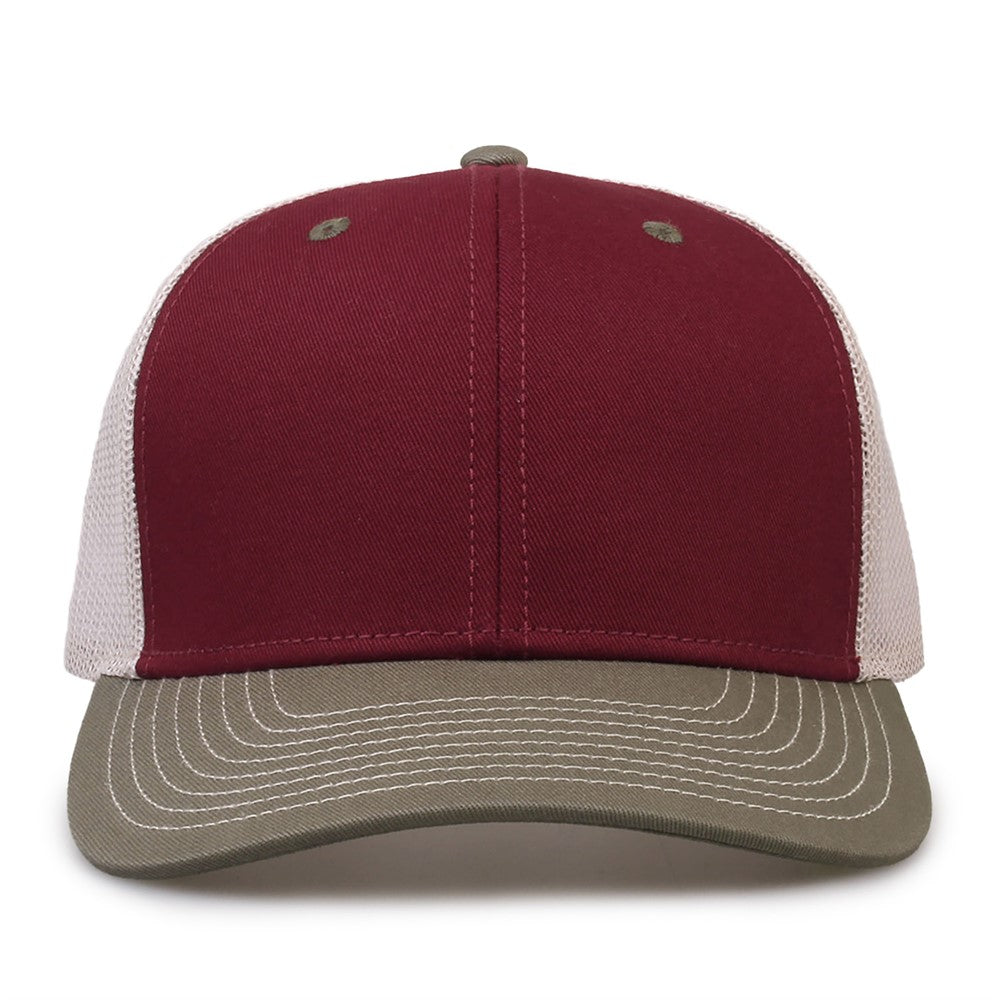 The Game Gb452e Everyday Trucker Cap - Cinnamon Olive Stone