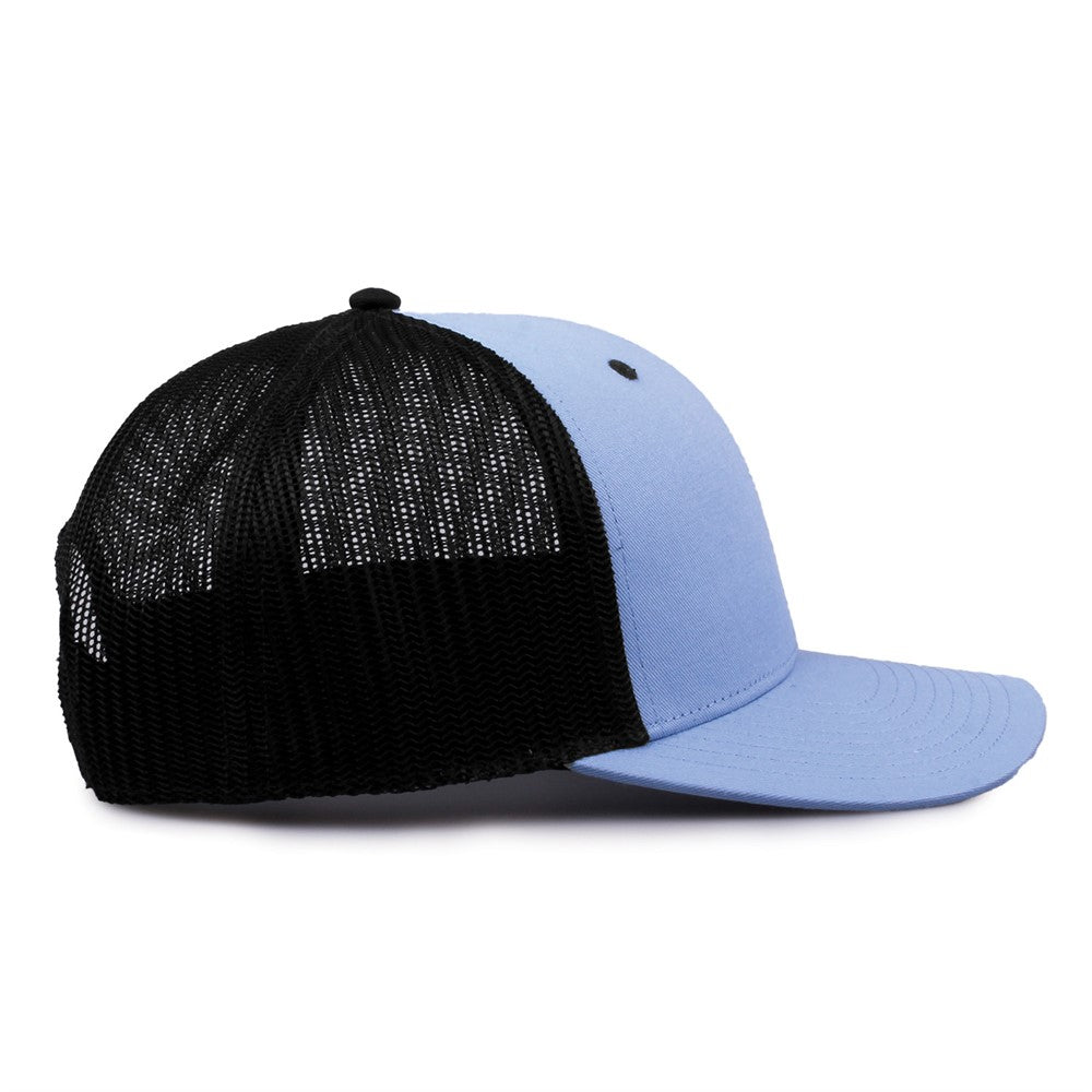 The Game Gb452e Everyday Trucker Cap - Columbia Blue Black