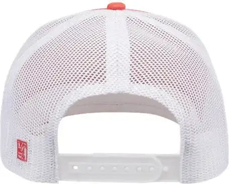 The Game Gb452e Everyday Trucker Cap - Coral/ White - 6 7/8’’ - 7 5/8’’