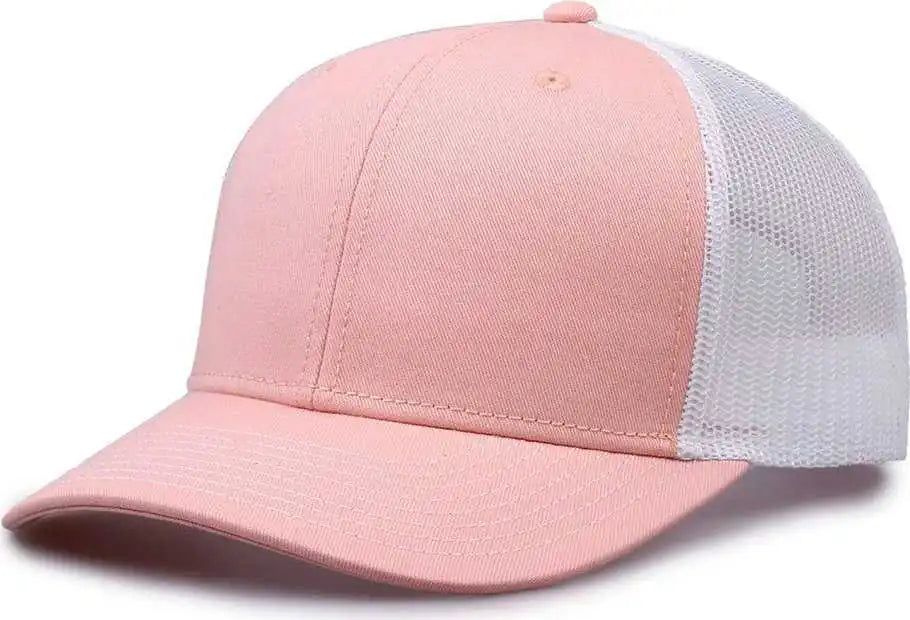The Game Gb452e Everyday Trucker Cap Creamsicle White Pink / 6 7/8’’ 7 5/8’’
