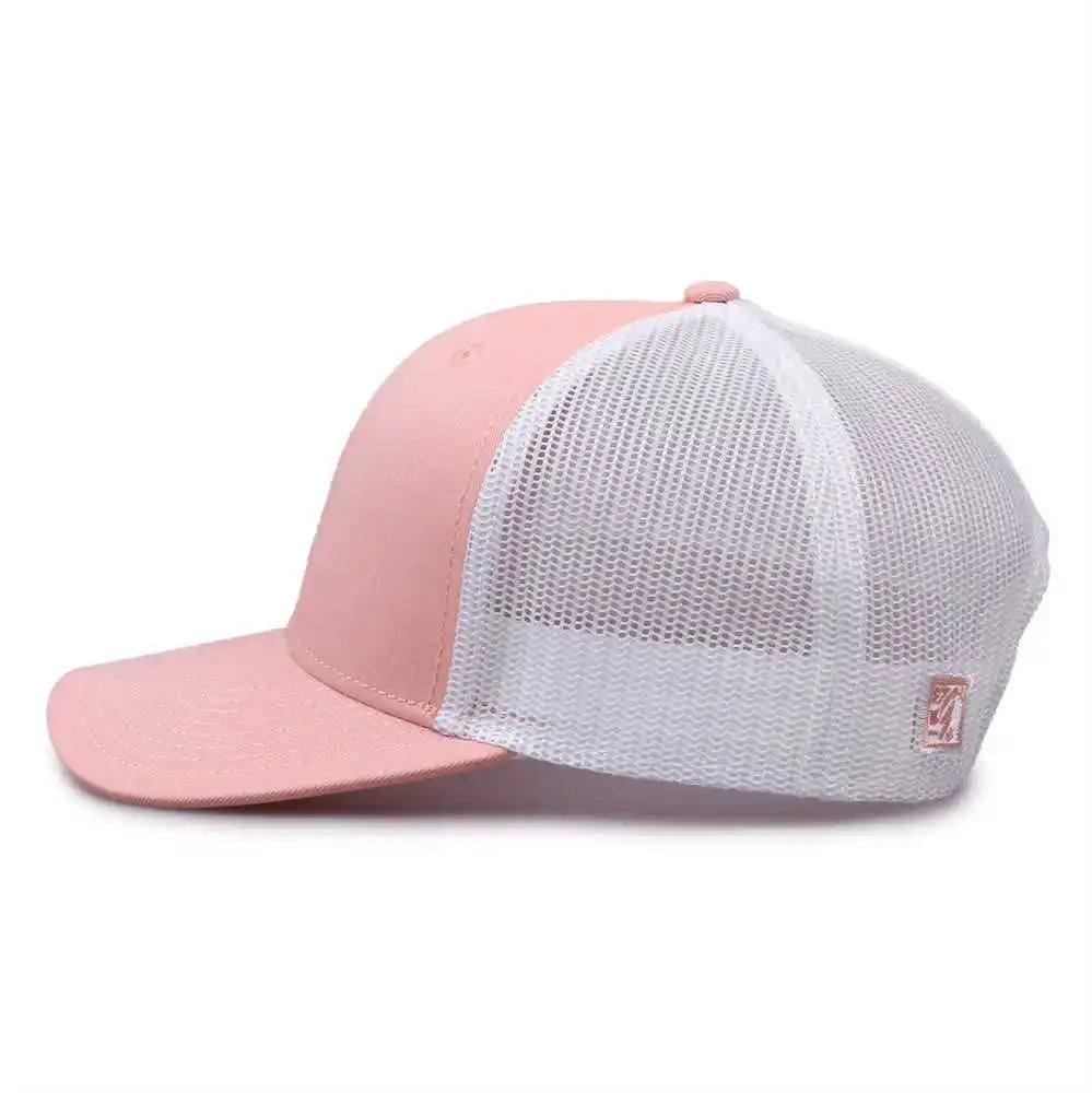 The Game Gb452e Everyday Trucker Cap Creamsicle White Pink / 6 7/8’’ 7 5/8’’