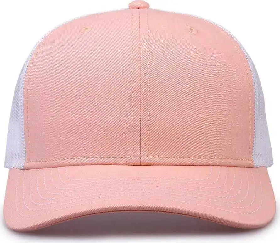 The Game Gb452e Everyday Trucker Cap Creamsicle White Pink / 6 7/8’’ 7 5/8’’