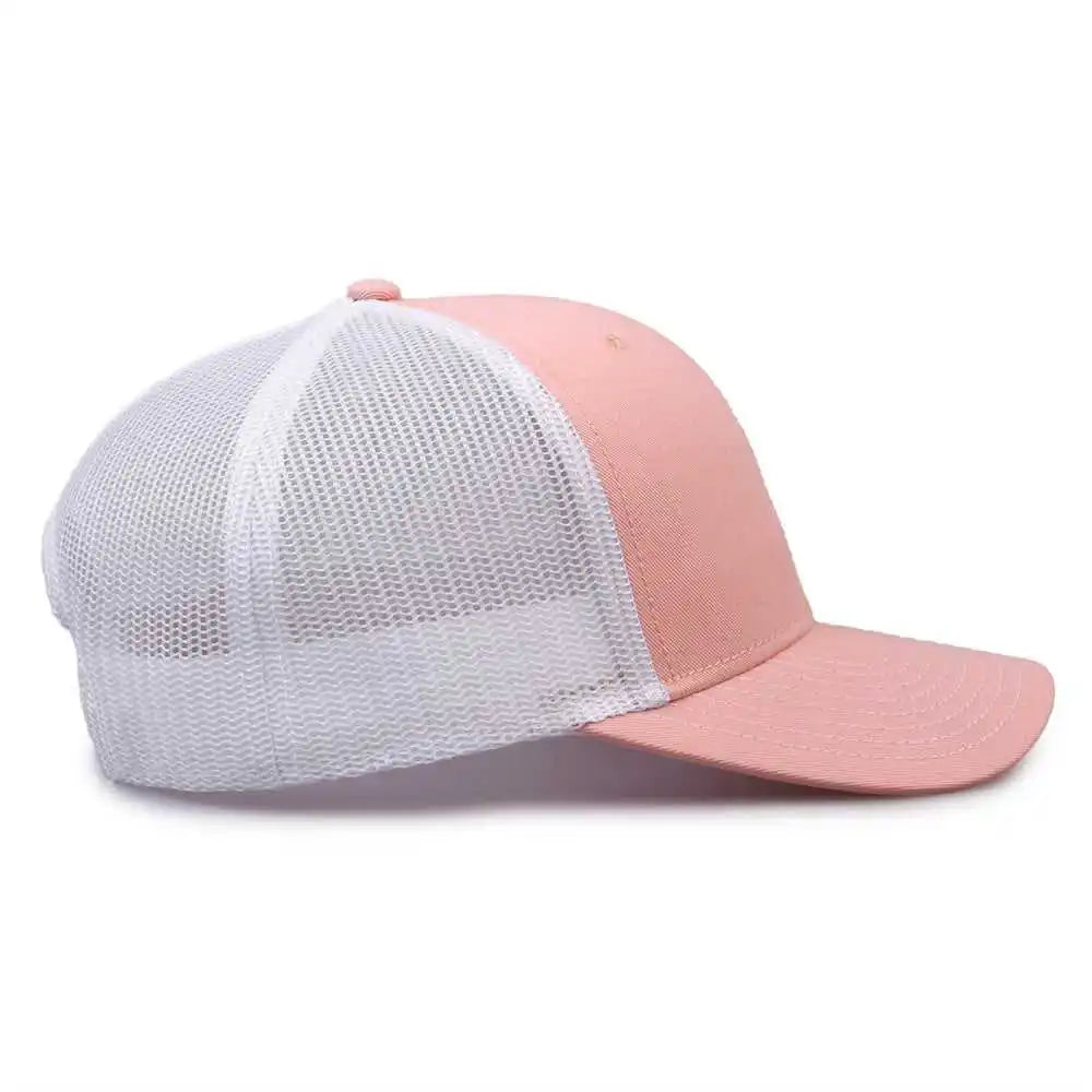 The Game Gb452e Everyday Trucker Cap Creamsicle White Pink / 6 7/8’’ 7 5/8’’