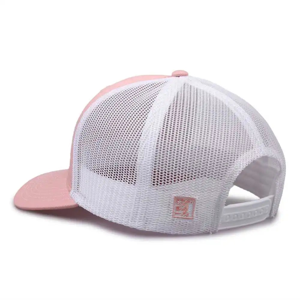 The Game Gb452e Everyday Trucker Cap Creamsicle White Pink / 6 7/8’’ 7 5/8’’