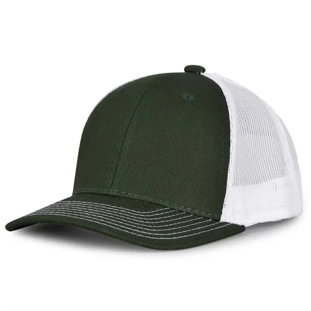 The Game Gb452e Everyday Trucker Cap Dark Green White Forest / 6 7/8’’ 7 5/8’’