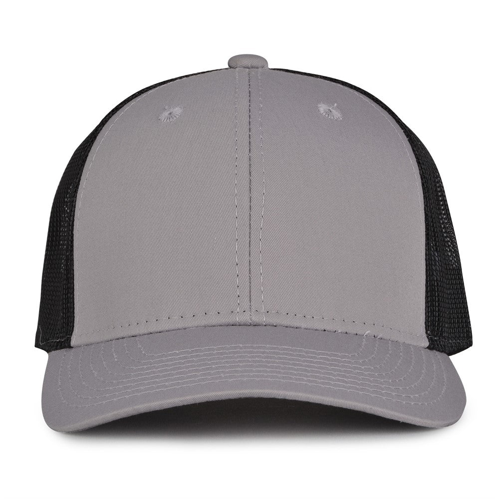 The Game Gb452e Everyday Trucker Cap - Gray Black