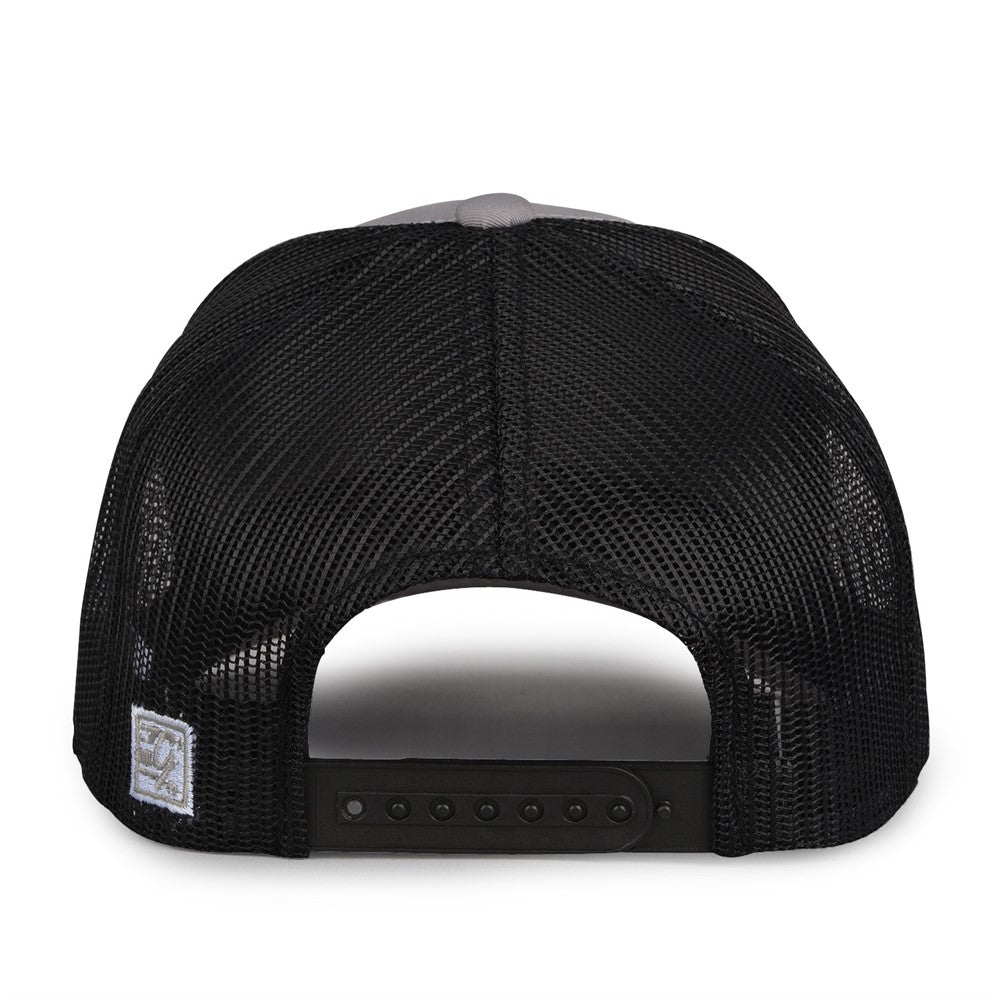The Game Gb452e Everyday Trucker Cap - Gray Black