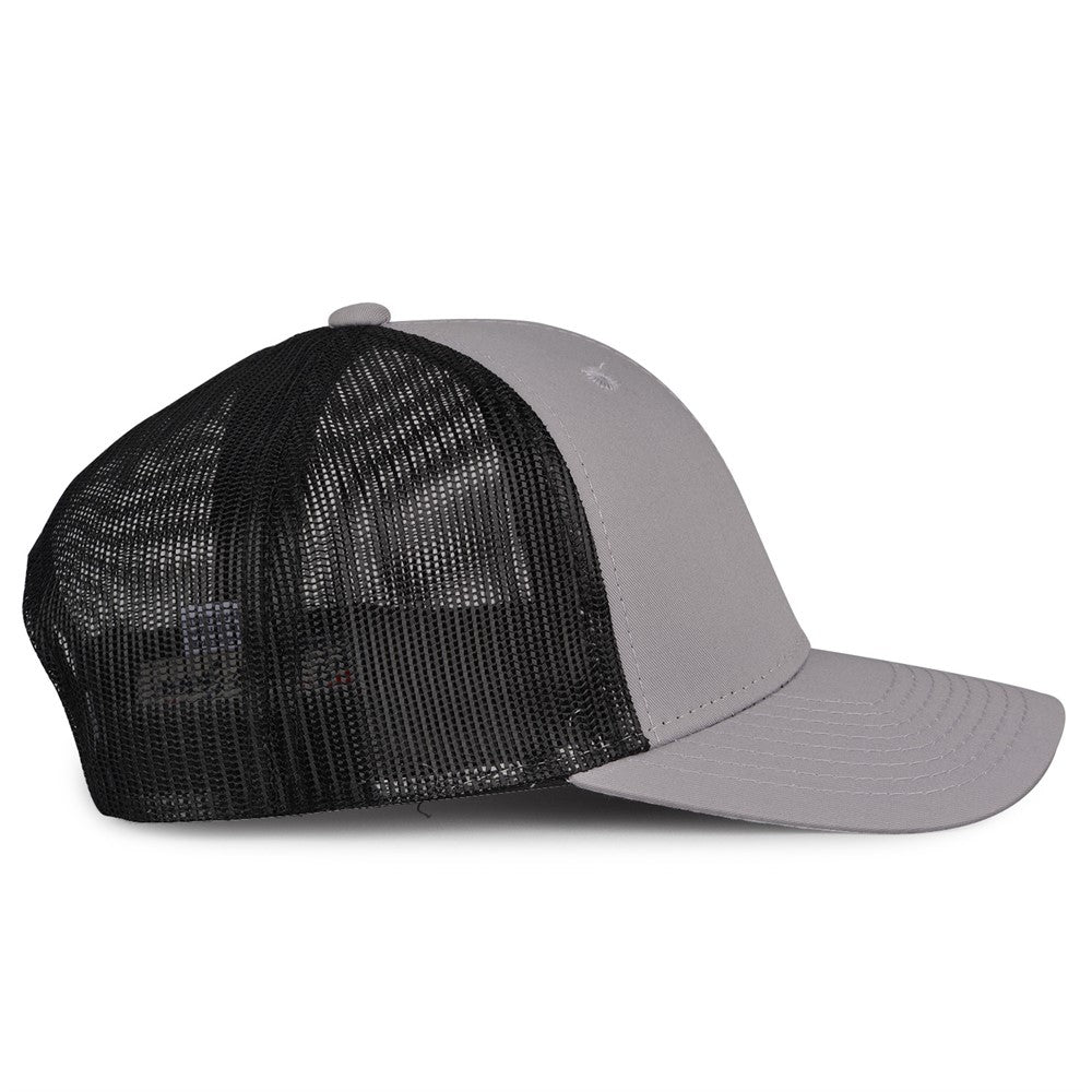 The Game Gb452e Everyday Trucker Cap - Gray Black