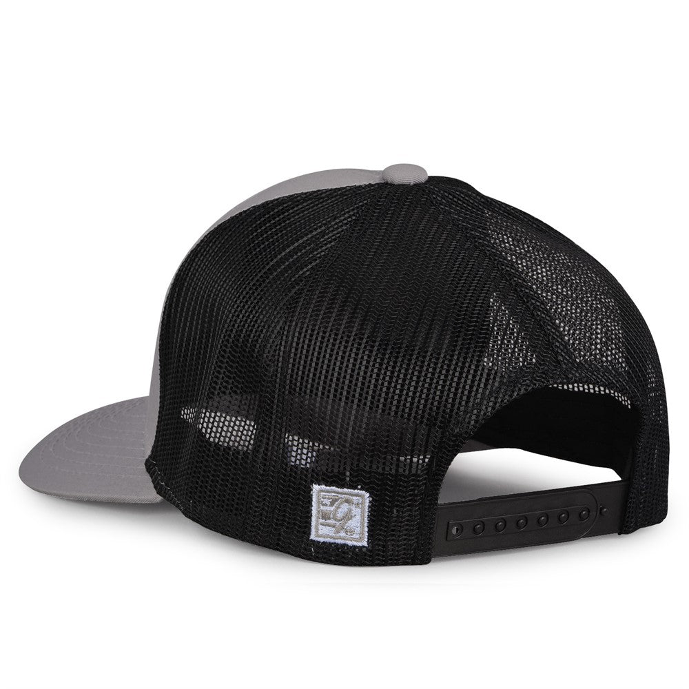 The Game Gb452e Everyday Trucker Cap - Gray Black