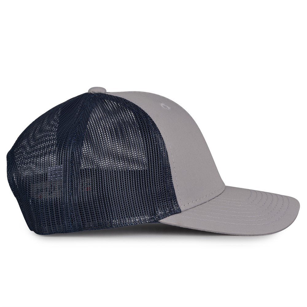 The Game Gb452e Everyday Trucker Cap - Gray Navy