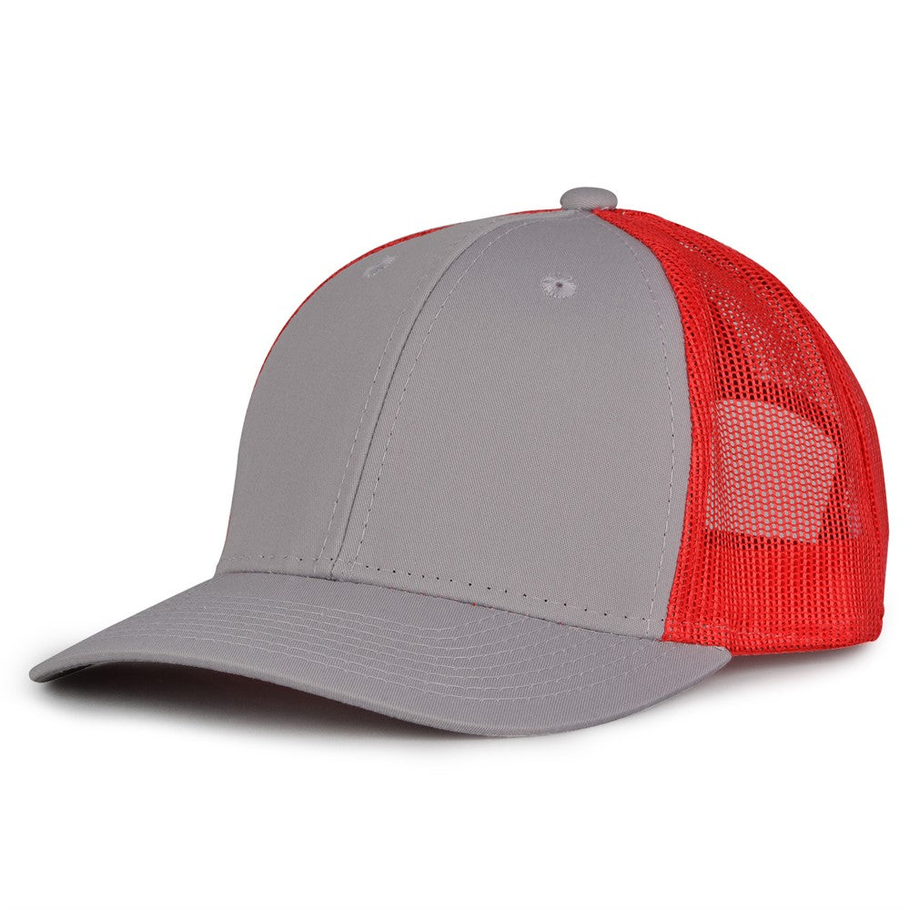 The Game Gb452e Everyday Trucker Cap - Gray Red