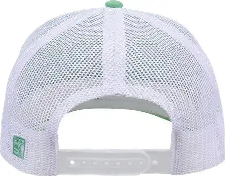 The Game Gb452e Everyday Trucker Cap - Light Green/ White - 6 7/8’’ - 7 5/8’’