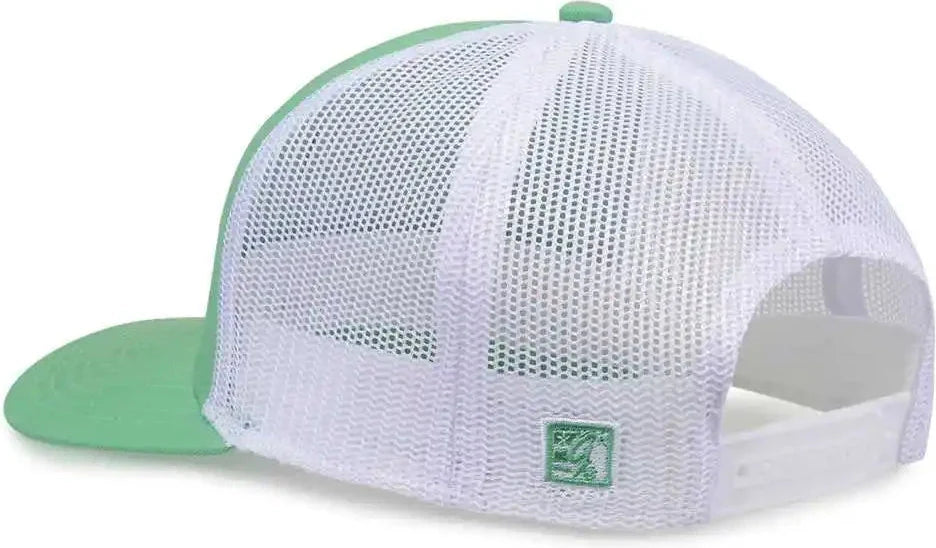 The Game Gb452e Everyday Trucker Cap - Light Green White - Mint / 6 7/8’’ - 7 5/8’’