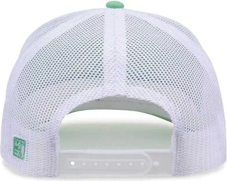 The Game Gb452e Everyday Trucker Cap - Light Green White - Mint / 6 7/8’’ - 7 5/8’’