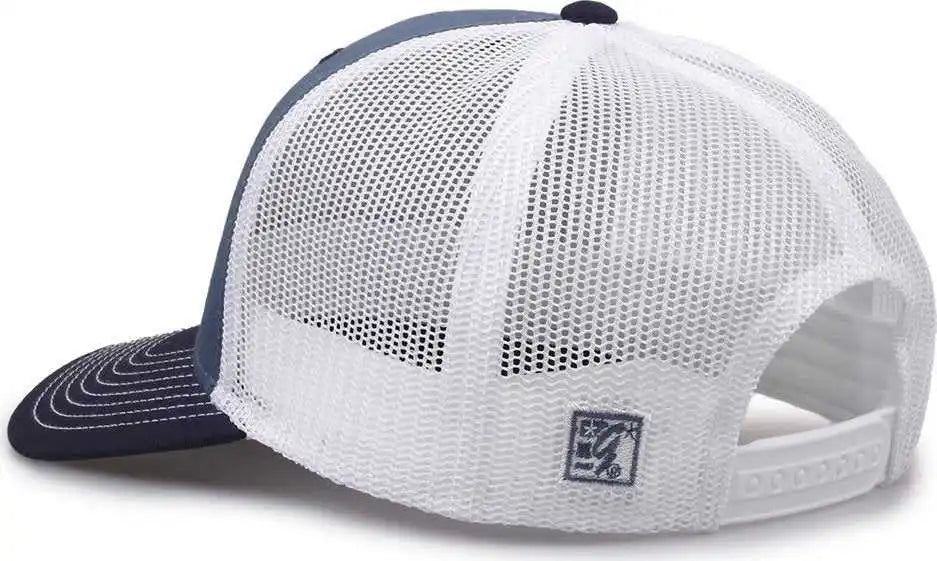 The Game Gb452e Everyday Trucker Cap Marine Navy White Blue / 6 7/8’’ 7 5/8’’