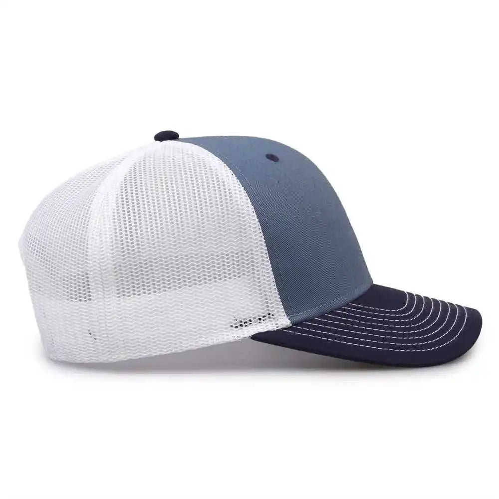 The Game Gb452e Everyday Trucker Cap Marine Navy White Blue / 6 7/8’’ 7 5/8’’