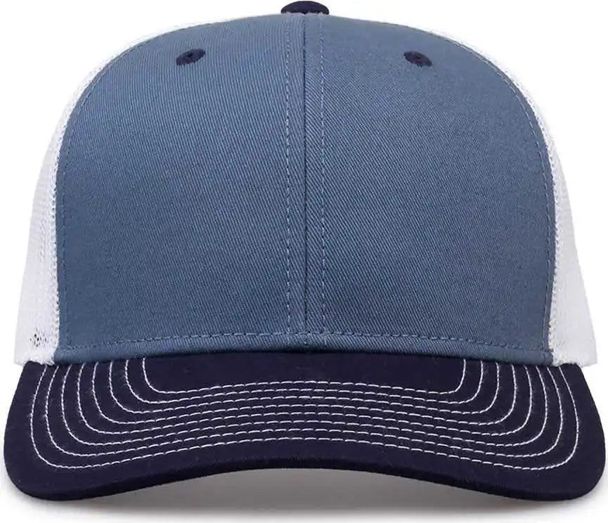 The Game Gb452e Everyday Trucker Cap Marine Navy White Blue / 6 7/8’’ 7 5/8’’