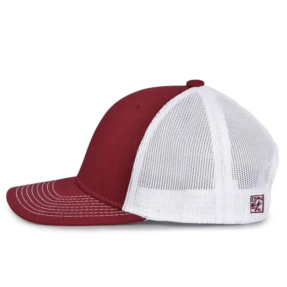 The Game Gb452e Everyday Trucker Cap Maroon White / 6 7/8’’ 7 5/8’’