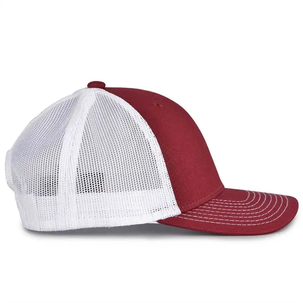 The Game Gb452e Everyday Trucker Cap Maroon White / 6 7/8’’ 7 5/8’’