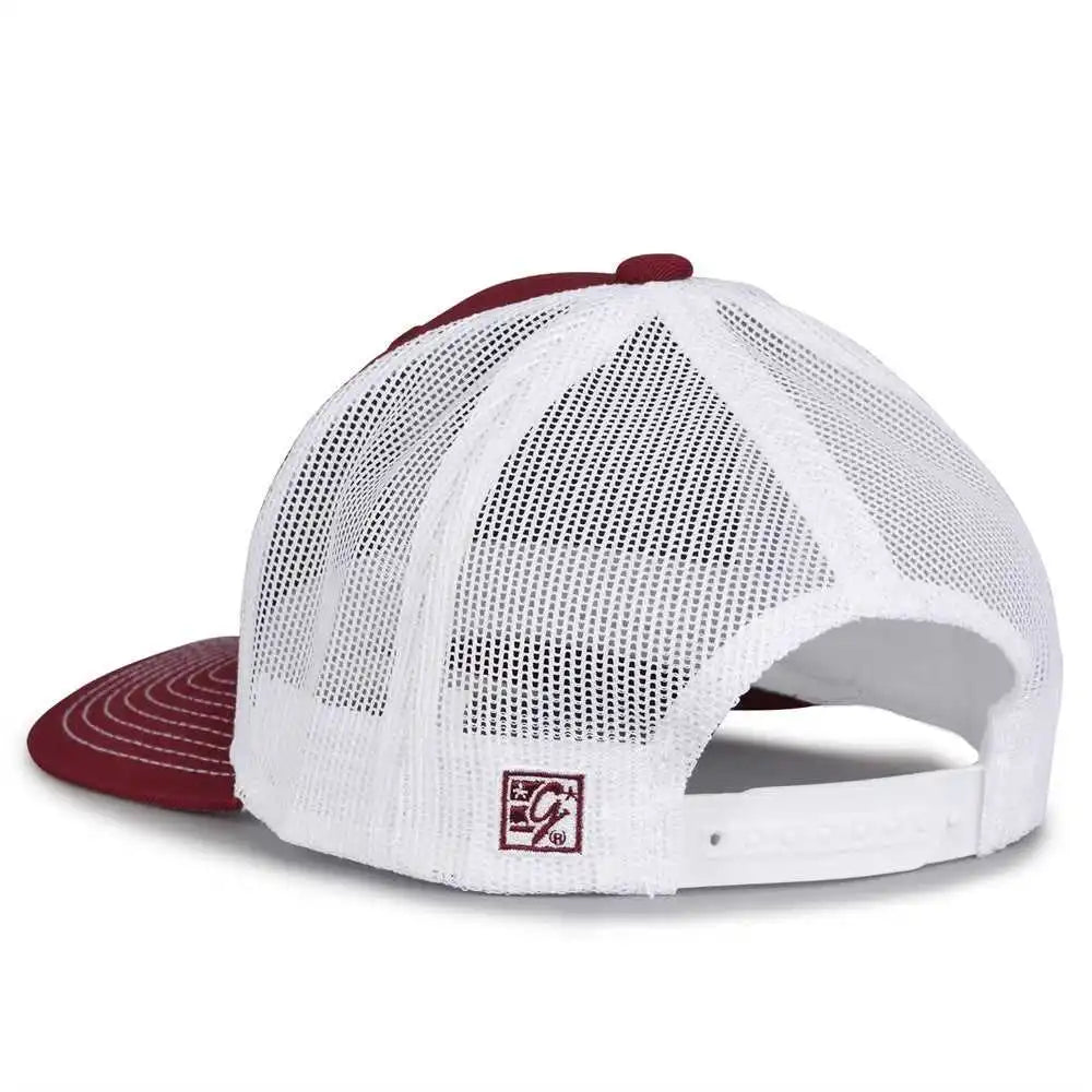 The Game Gb452e Everyday Trucker Cap Maroon White / 6 7/8’’ 7 5/8’’