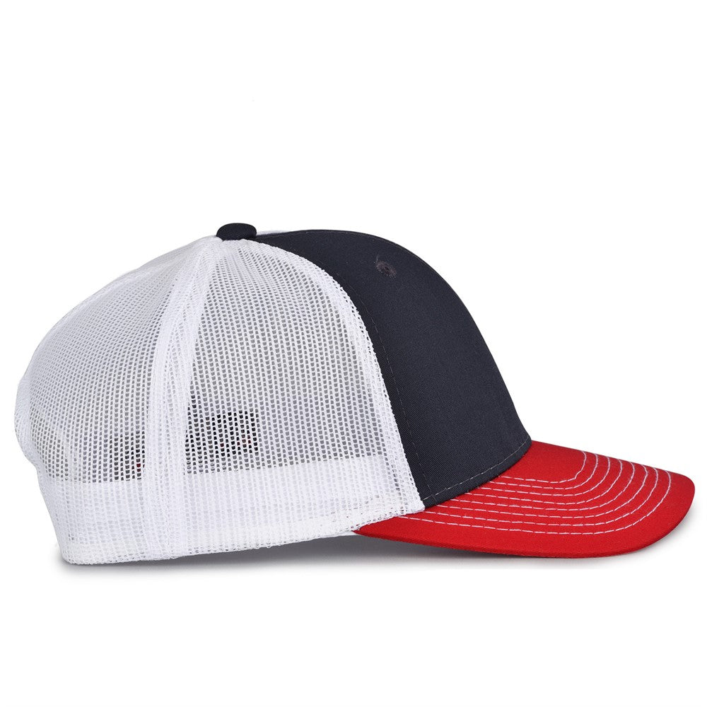 The Game Gb452e Everyday Trucker Cap - Navy Red