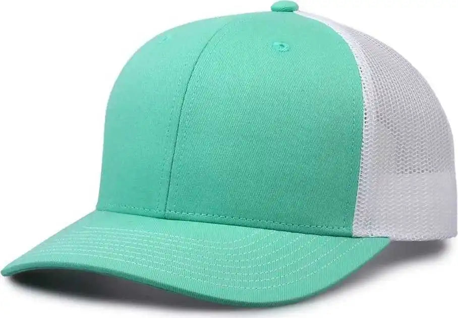 The Game Gb452e Everyday Trucker Cap - Oasis White - Mint / 6 7/8’’ - 7 5/8’’